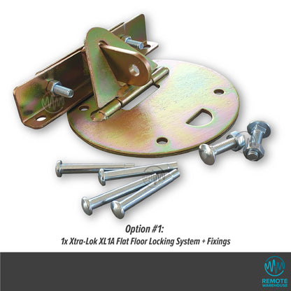Xtra-Lok XL1A commercial floor lock system set with fixings
