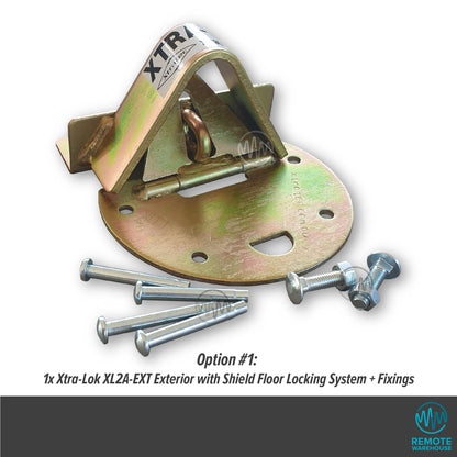 Xtra-Lok XL2A-EXT commercial floor lock system set with fixings