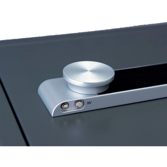 Close up of Yale Fire Safe door