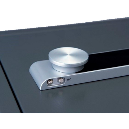 Close up of Yale Fire Safe door
