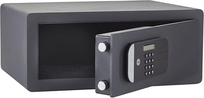 Black Yale Maximum Security Laptop Safe with door open.