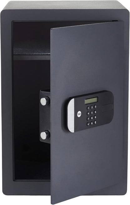 Black Yale Maximum Security Professional Safe with door open.