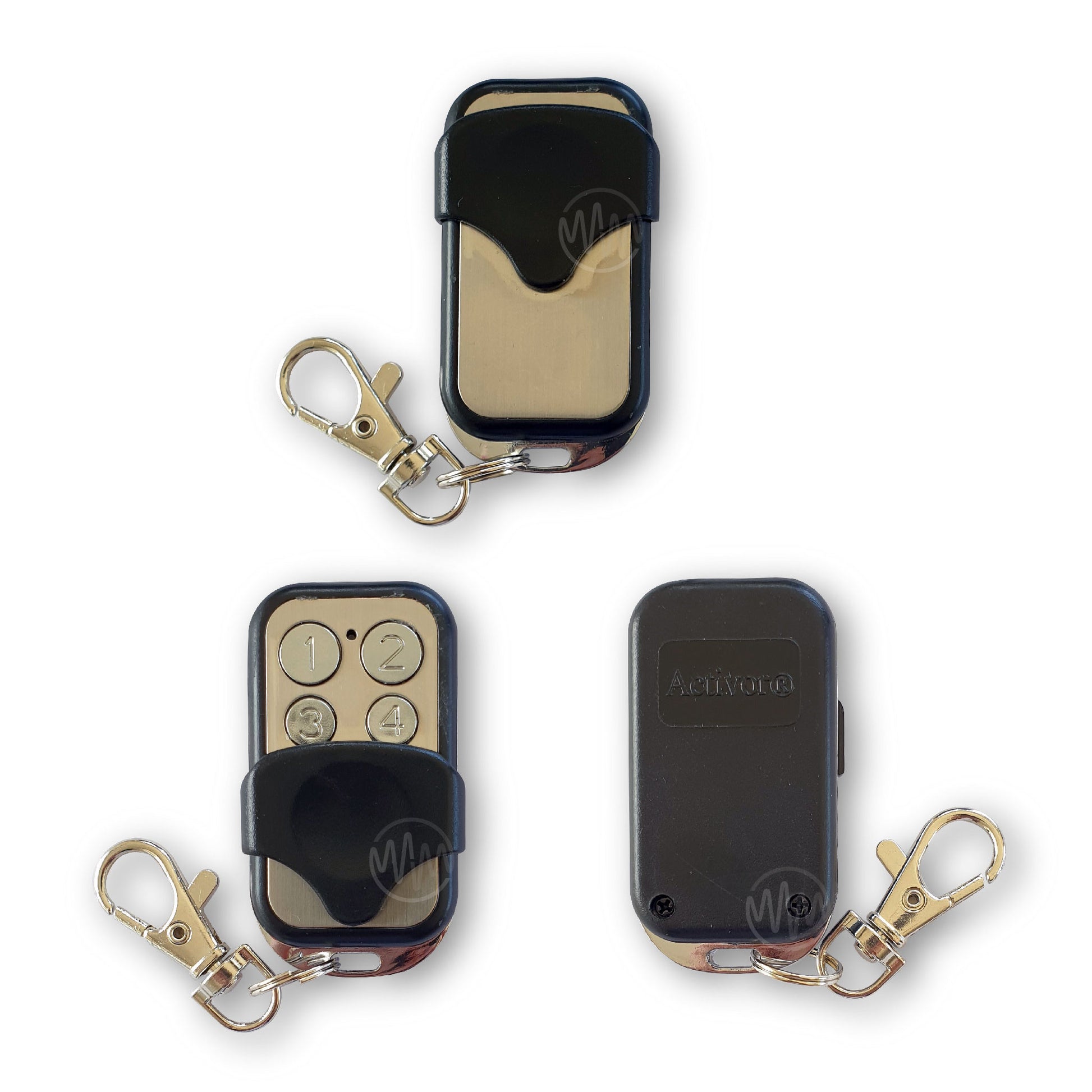 Activor Home alarm remote with slider cover & 4 numbered buttons