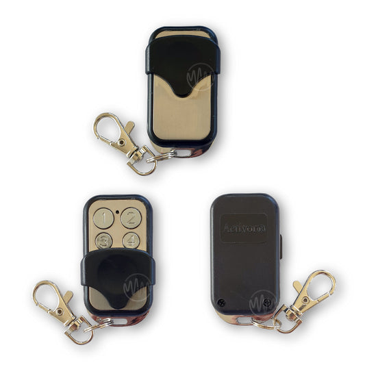 Activor Home alarm remote with slider cover & 4 numbered buttons