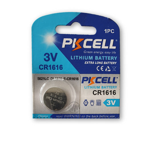 CR1616 3 Volt size Lithium battery, 1 piece, PK Cell brand