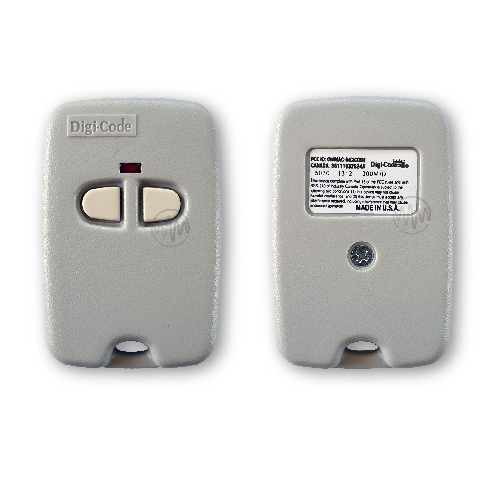Digi-Code Model 5070 Genuine 2 Button Transmitter | Remote Warehouse
