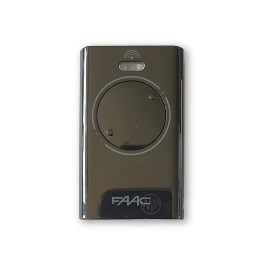 Faac black 2 button with grey circle XT2 433 SLH LR gate remote