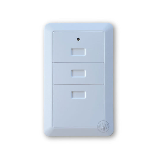 Garageace S6 white 3 button wireless wall mount garage remote 