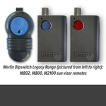 Merlin garage remote legacy range of 3 remotes with dipswitches inside