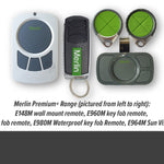 Merlin latest Premium Plus garage & gate remote control range 